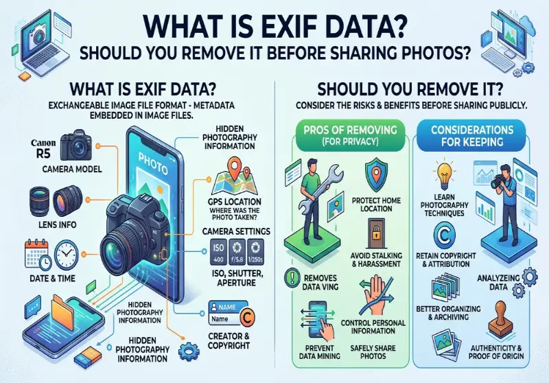 What Is EXIF Data and Should You Remove It Before Sharing Photos